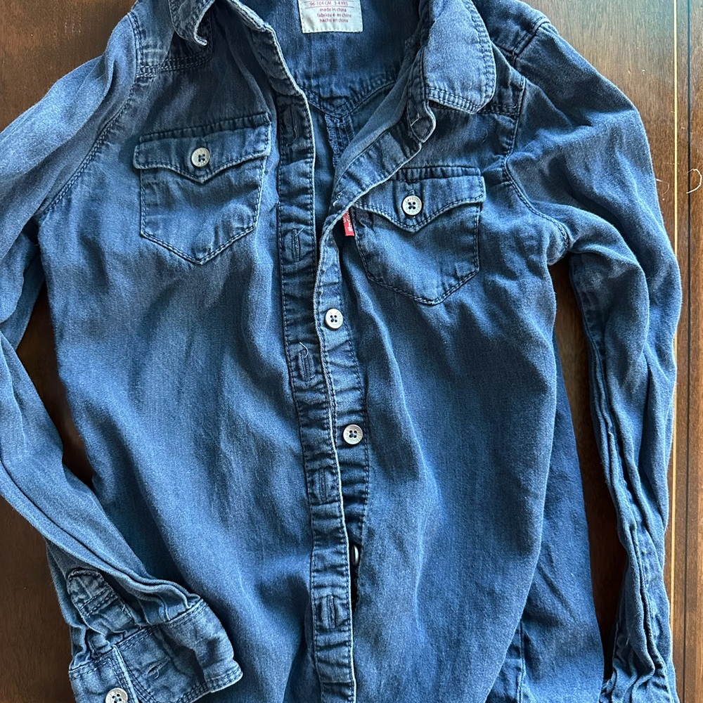 Levi's Classic Blue Denim Shirt